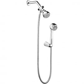 SET DUCHA TELEFONO DOBLE ARUBA-B CROMO