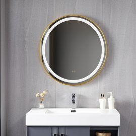 ESPEJO 80CM URBAN LED DORADO