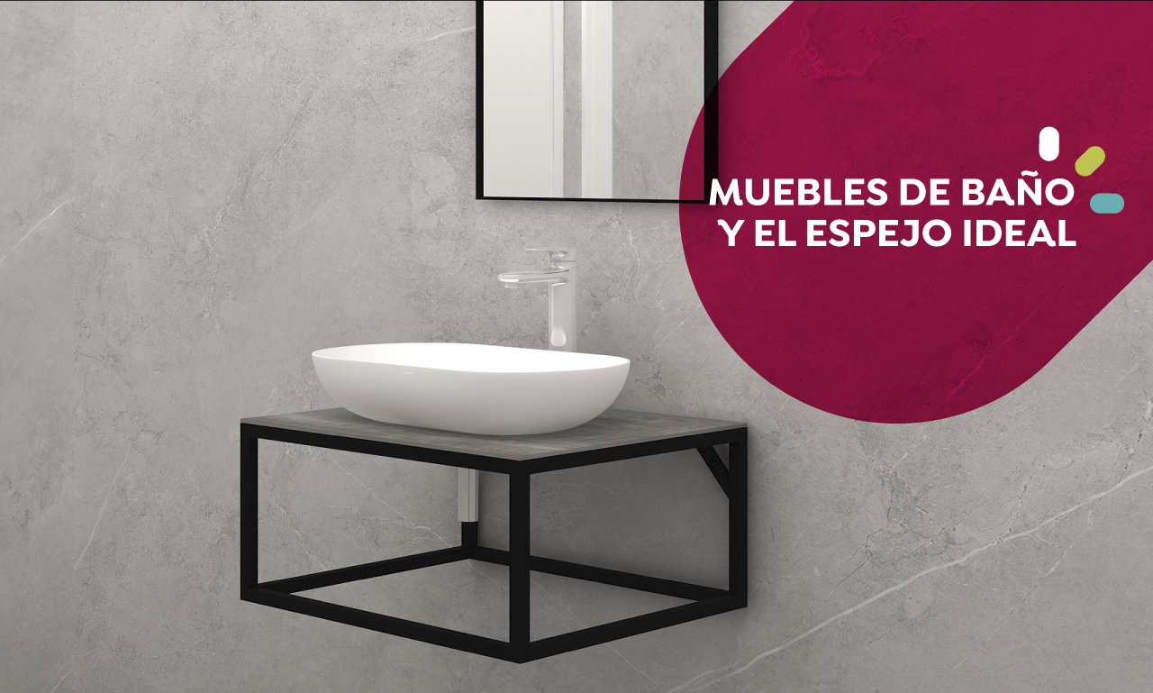 Cómo combinar el espejo y el mueble de baño - Foto 1