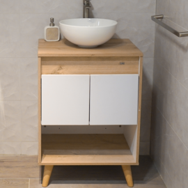 MUEBLE 60CM S/VESSEL SUNSHINE BLANCO