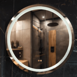 ESPEJO 80CM URBAN LED NEGRO