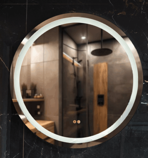 ESPEJO 80CM URBAN LED NEGRO