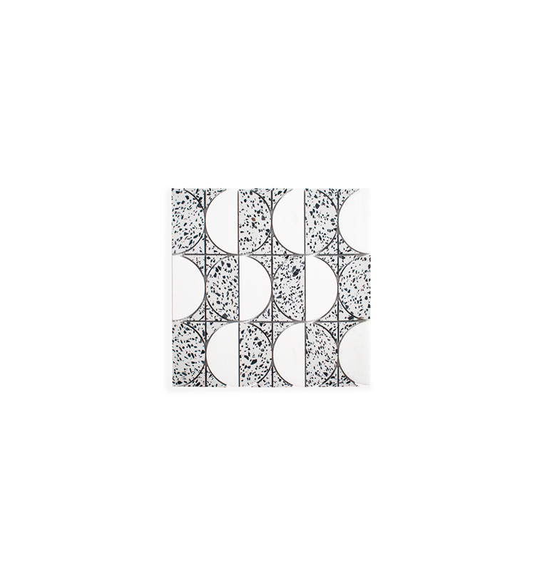 MOS AVA DECO 30*30 MIX BLANCO NEGRO