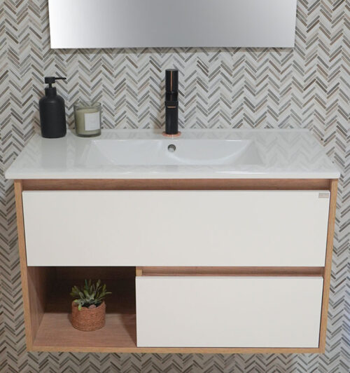 MUEBLE 80CM C/LVM SWANSEA BLANCO