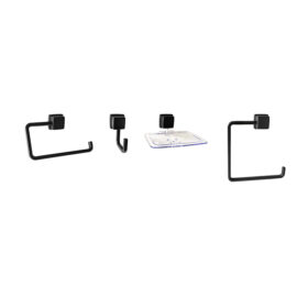 SET ACCESORIOS 4PZS SQUADRA NEGRO