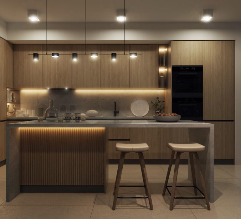 A,Modern,Spacious,Kitchen,With,A,Free-standing,Kitchen,Island.,Bright A,Modern,Spacious,Kitchen,With,A,Free-standing,Kitchen,Island.,Bright